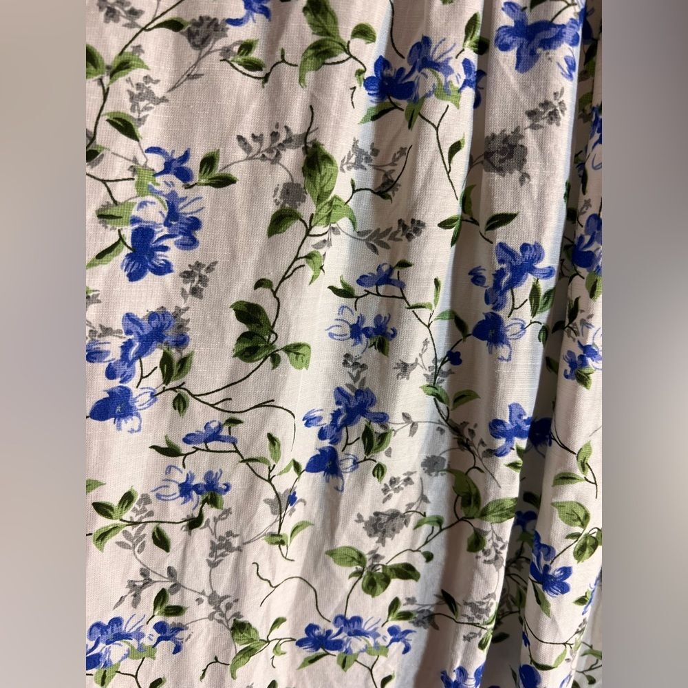 Zara Cottgaecore Long Sleeve Maxi Dress floral summer feminine loose fit beach - Picture 5 of 14